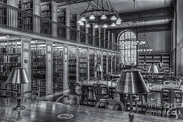Wall Art featuring the photograph New York Public Library Genealogy Room II by Clarence Holmes