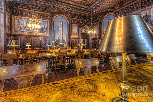 Wall Art featuring the photograph New York Public Library Periodicals Room III by Clarence Holmes