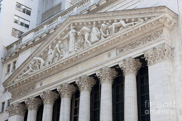 Facade of New York Stock Exchange Wall Art