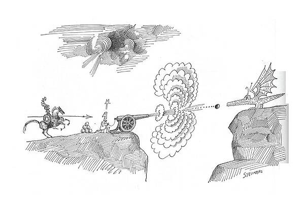 Invention Drawing - New Yorker April 10th, 1965 by Saul Steinberg