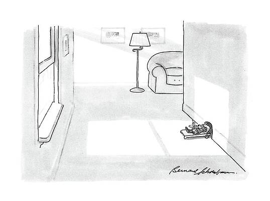 Ground Drawing - New Yorker April 11th, 1988 by Bernard Schoenbaum