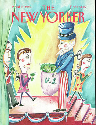 Money Painting - New Yorker April 13th, 1992 by Stephanie Skalisky