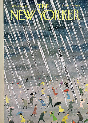 New Yorker Tax Day Cover 1961 Wall Art