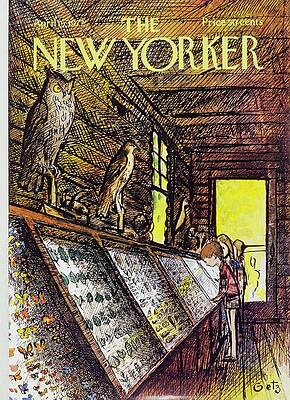 Butterfly Painting - New Yorker April 15th 1972 by Arthur Getz