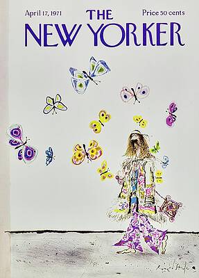 Bohemian Woman with Butterflies Wall Art