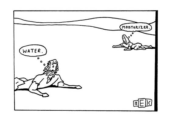 Background Drawing - New Yorker April 17th, 1995 by Bruce Eric Kaplan