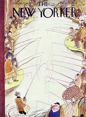 Fly Painting - New Yorker April 18 1936 by Rea Irvin