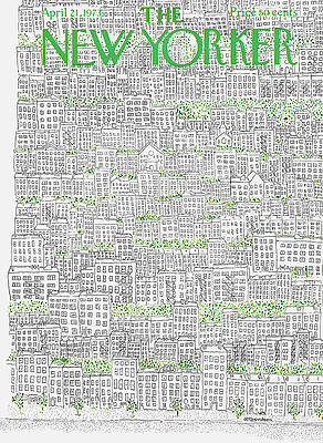 Intricate Cityscape with Green Accents Wall Art