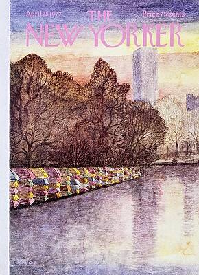 Loeb Boathouse at Sunset in Central Park Painting