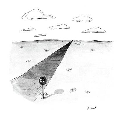 Limit Drawing - New Yorker April 27th, 1987 by Roz Chast