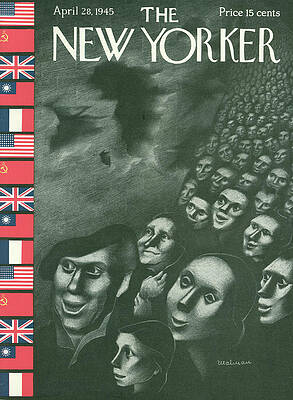 War Painting - New Yorker April 28, 1945 by Christina Malman