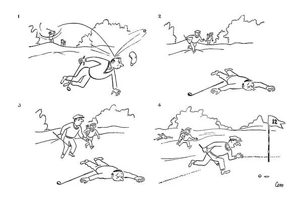 Green Drawing - New Yorker April 28th, 1951 by Charles E. Martin