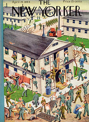 Military Base Chaos Illustrated Painting