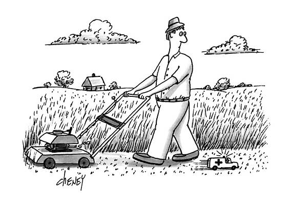Gardening Drawing - New Yorker April 29th, 1991 by Tom Cheney