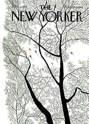 Kites Among Spring Branches Painting