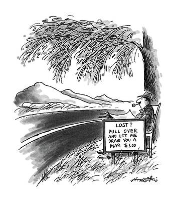 Pipe Wall Art featuring the drawing New Yorker April 6th, 1987 by Henry Martin