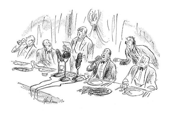 Vegetable Drawing - New Yorker April 8th, 1950 by Alan Dunn