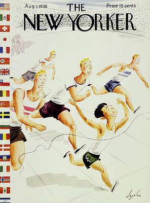 The New Yorker 1936 Olympics Cover Painting