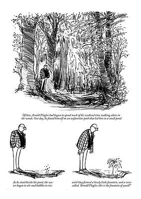 Envious Wall Art featuring the drawing New Yorker August 10th, 1968 by Charles Saxon