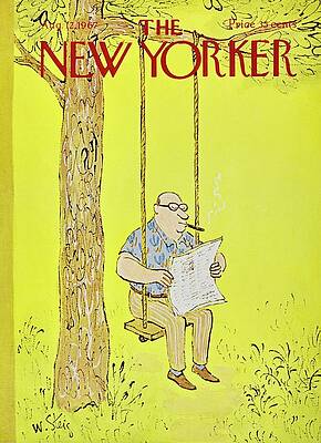 Swing Wall Art featuring the painting New Yorker August 12th 1967 by William Steig