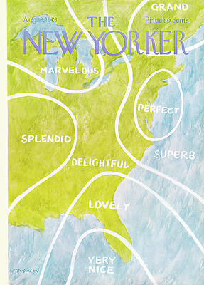 New Yorker Weather Map Artwork Wall Art