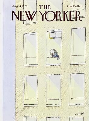 Vulture on Urban Window Ledge Painting