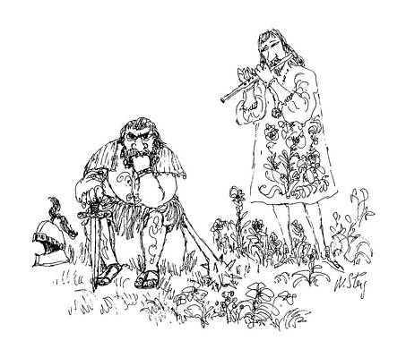 Ground Drawing - New Yorker August 18th, 1986 by William Steig