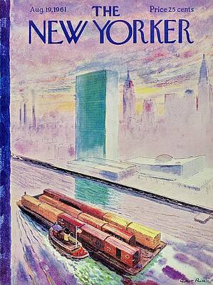 New York City River Scene Painting