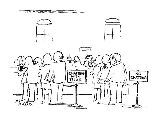 No Drawing - New Yorker August 1st, 1988 by Sidney Harris