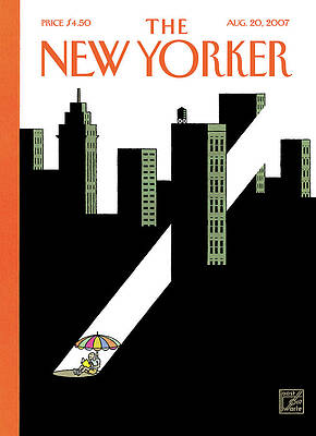 Man Relaxing in Urban Canyon Wall Art