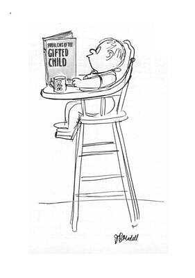 Toddler Drawing - New Yorker August 22nd, 1964 by Frank Modell