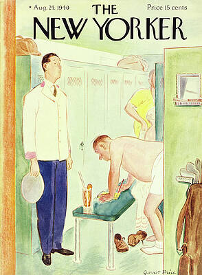 Club Painting - New Yorker August 24 1940 by Garrett Price