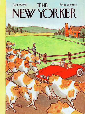 New Yorker Cover August 1961 Wall Art