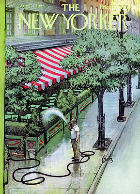 New Yorker Cover August 1955 Painting