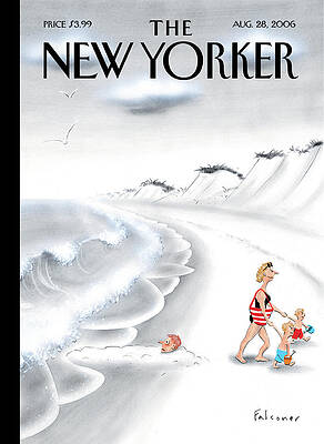 Mother and Child at the Beach Painting