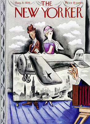 Vintage New Yorker Magazine Cover Painting