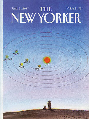 New Yorker Solar System Cover Wall Art
