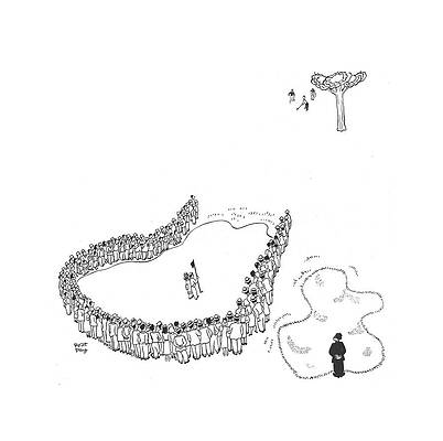 Green Drawing - New Yorker August 3rd, 1940 by Robert J. Day