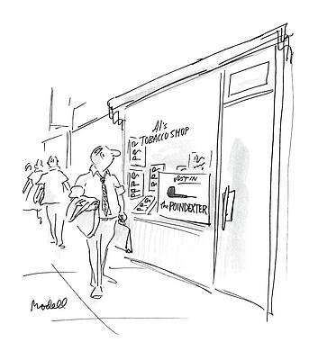 Pipe Wall Art featuring the drawing New Yorker August 3rd, 1987 by Frank Modell