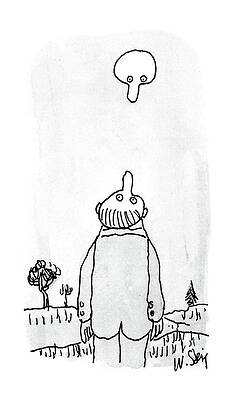 Nose Drawing - New Yorker August 3rd, 1987 by William Steig