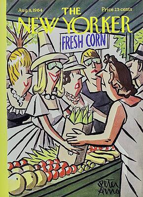 Organic Wall Art featuring the painting New Yorker August 8th 1964 by Peter Arno