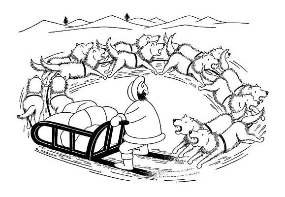 International Wall Art featuring the drawing New Yorker December 12th, 1959 by Otto Soglow