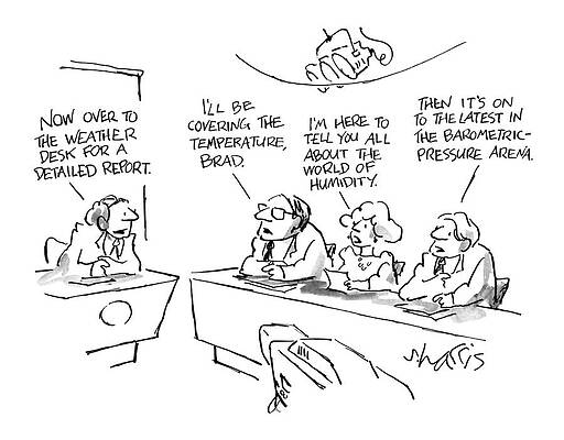 Setting Drawing - New Yorker December 12th, 1988 by Sidney Harris