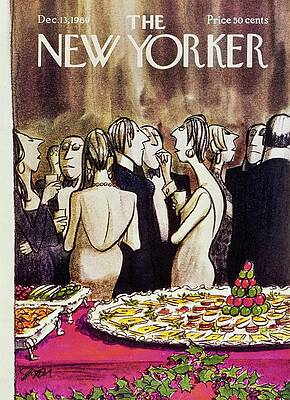 Sophisticated Holiday Gathering Painting