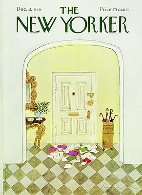 New Yorker Holiday Cover 1976 Painting