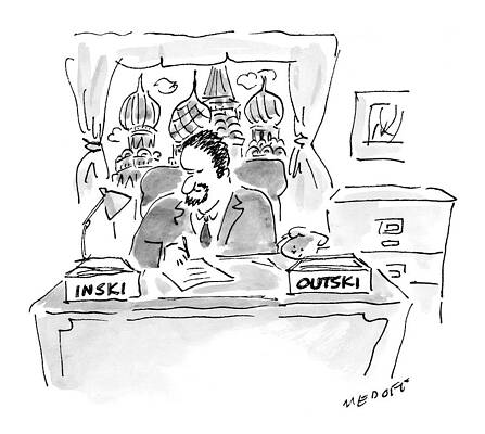 Russia Drawing - New Yorker December 13th, 1999 by Jack Medof