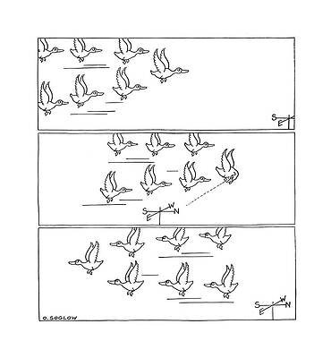 Wind Drawing - New Yorker December 14th, 1940 by Otto Soglow