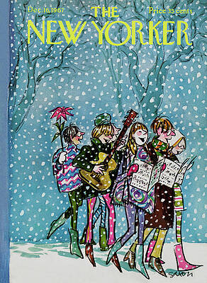 Christmas Carolers in the Snow Wall Art