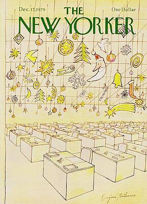 New Yorker Festive Office Scene Painting