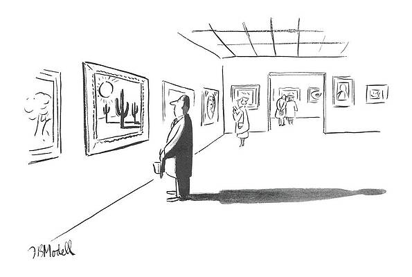 Sun Drawing - New Yorker December 1st, 1951 by Frank Modell